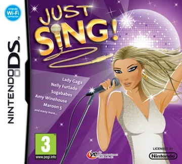 Just Sing (USA) (En,Fr) (NDSi Enhanced) box cover front